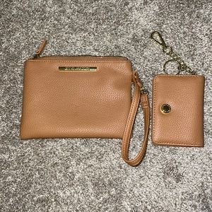Steve Madden Wristlet and Keychain set